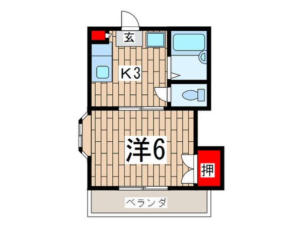 スカイハイツの物件間取画像